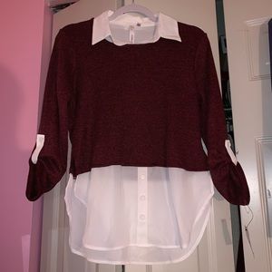 Maroon blouse
